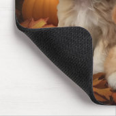 Cockapoo Pup Autumn Delight Pompoen  Muismat (Hoek)