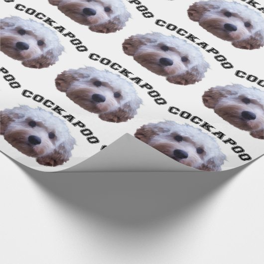 Cockapoo Puppy Cadeaupapier (Hoek)