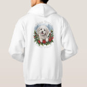 Cockapoo Puppy Christmas Hoodie (Achterkant)