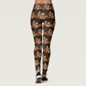 Cockapoo Puppy Herfst Delight Pompoen Leggings (Achterkant)