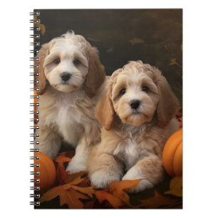 Cockapoo Puppy Herfst Delight Pompoen Notitieboek