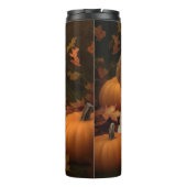 Cockapoo Puppy Herfst Plezier Pompoen Thermosbeker (Achterkant)