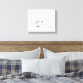 Cockapoo Puppy Poster, Cadeau voor hondenliefhebbe Canvas Afdruk (Insitu (Slaapkamer))