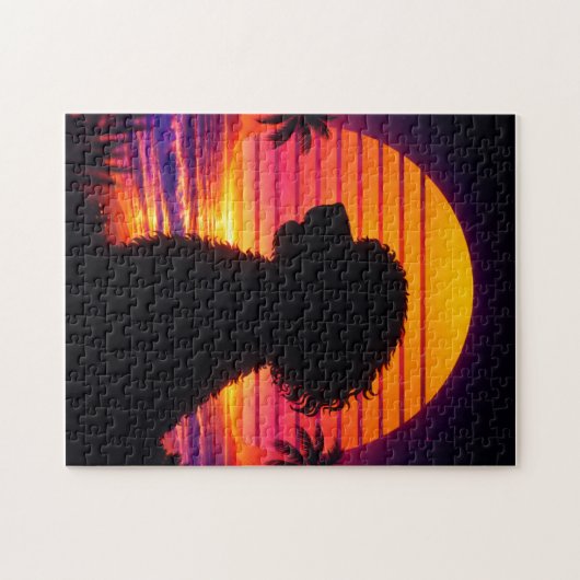 Cockapoo Puzzel - Retro Cockapoo Hondenliefhebber (Horizontaal)