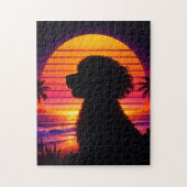 Cockapoo Puzzel - Retro Cockapoo Hondenliefhebber  (Verticaal)