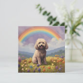 Cockapoo Rainbow Bridge Memorial aangepaste honden (Staand voorkant)