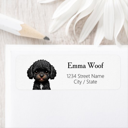 Cockapoo retouradreslabels etiket (Insitu)