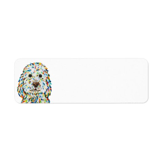 Cockapoo Return Address Label (Voorkant)