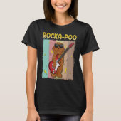 Cockapoo Rockstar Rocka Poo Dog Blues Master T-shirt (Voorkant)