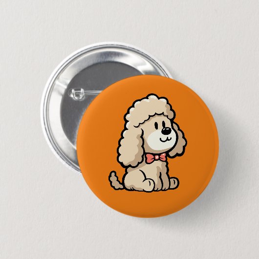 Cockapoo Ronde Button 5,7 Cm (Voorkant /achterkant)