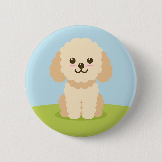 Cockapoo Ronde Button 5,7 Cm (Voorkant)