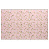cockapoo roze koffie stof (Fat Quarter)