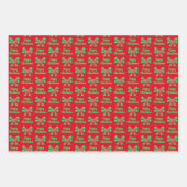 Cockapoo Schattigee kersthond & strik Inpakpapier Vel (Voorkant)