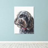 Cockapoo schilderij canvas afdruk (Insitu (Houten vloer))