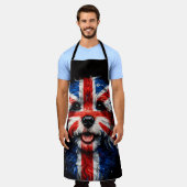 Cockapoo Schort Union Jack Brits Hond Geschenk (Gedragen)