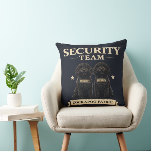 Cockapoo Security Team Gift cushion Kussen (Stoel)