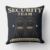 Cockapoo Security Team Gift cushion Kussen (Achterkant)