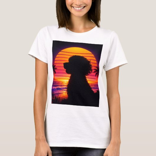 Cockapoo shirt- Retro Cockapoo cadeau voor hondenl T-shirt (Voorkant)