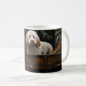 Cockapoo Sneeuw Slede Kerst Decoratie    Koffiemok (Voorkant rechts)