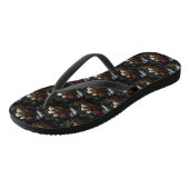 Cockapoo Sneeuw slee Kerstmis decoratie   Teenslippers (Schuin)