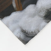 Cockapoo Snowy Sleigh Kerst Decor Fleece Deken (Hoek)