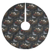 Cockapoo Snowy Sleigh Kerst Decor Kerstboom Rok (Voorkant)