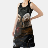 Cockapoo Snowy Sleigh Kerst Decor Schort (Insitu)