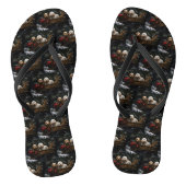 Cockapoo Snowy Sleigh Kerst Decor Teenslippers (Voetbed)