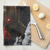 Cockapoo Snowy Sleigh Kerst Decor Theedoek (Quarter Fold)