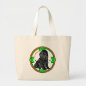 Cockapoo St Patrick's Day Grote Tote Bag (Voorkant)