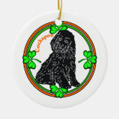 Cockapoo St Patrick's Day Keramisch Ornament (Voorkant)