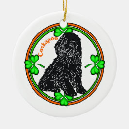 Cockapoo St Patrick's Day Keramisch Ornament