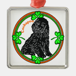 Cockapoo St Patrick's Day Metalen Ornament