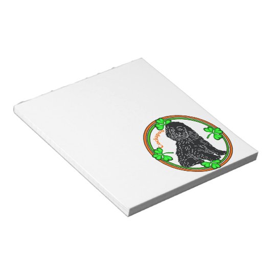 Cockapoo St Patrick's Day Notitieblok (Schuin)