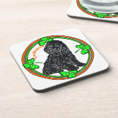 Cockapoo St Patrick's Day Onderzetter (Linkerzijde)