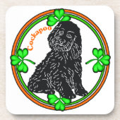 Cockapoo St Patrick's Day Onderzetter (Voorkant)