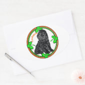 Cockapoo St Patrick's Day Ovale Sticker (Envelop)