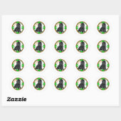 Cockapoo St Patrick's Day Ronde Sticker (Vel)
