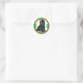 Cockapoo St Patrick's Day Ronde Sticker (Tas)