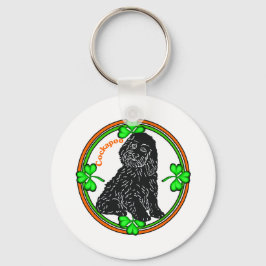 Cockapoo St Patrick's Day Sleutelhanger