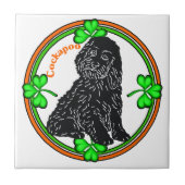 Cockapoo St Patrick's Day Tegeltje (Voorkant)