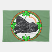 Cockapoo St Patrick's Day Theedoek (Horizontaal)