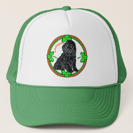 Cockapoo St Patrick's Day Trucker Pet (Voorkant)