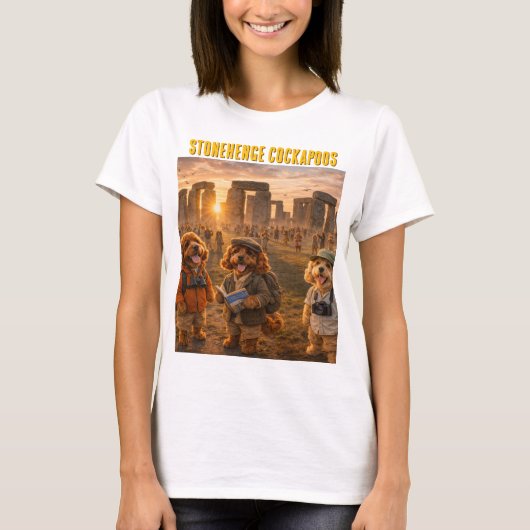 Cockapoo Stonehenge Shirt Grappig Hond Geschenk NL (Voorkant)