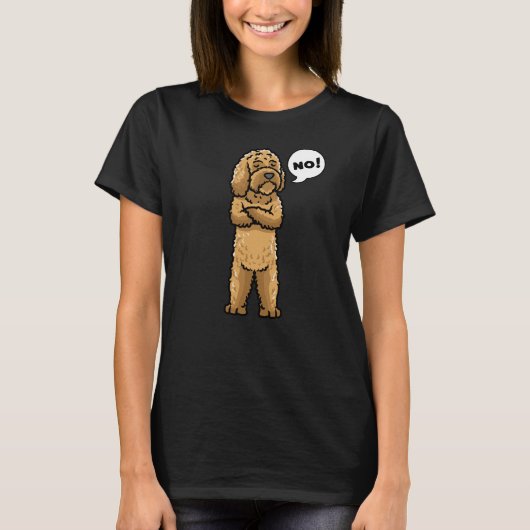 Cockapoo Stubborn Dog T-shirt (Voorkant)