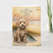 Cockapoo Sunset Beach Father's Day