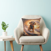 Cockapoo Surf Kunst | Cool Cockapoo Cadeau kussen (Stoel)