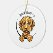 Cockapoo Tan IAAM Keramisch Ornament (Links)