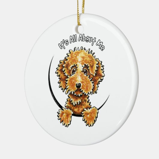 Cockapoo Tan IAAM Keramisch Ornament (Links)