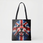 Cockapoo Union Jack British Dog Gift Tote Bag (Voorkant)